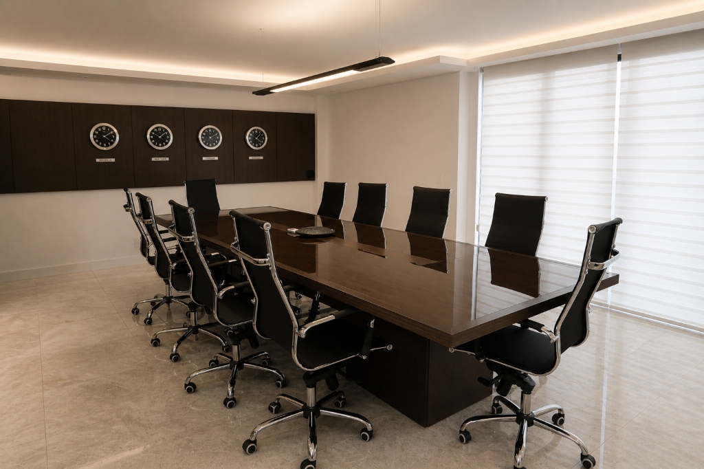 Interior da Sala de Reunião do Escritório
